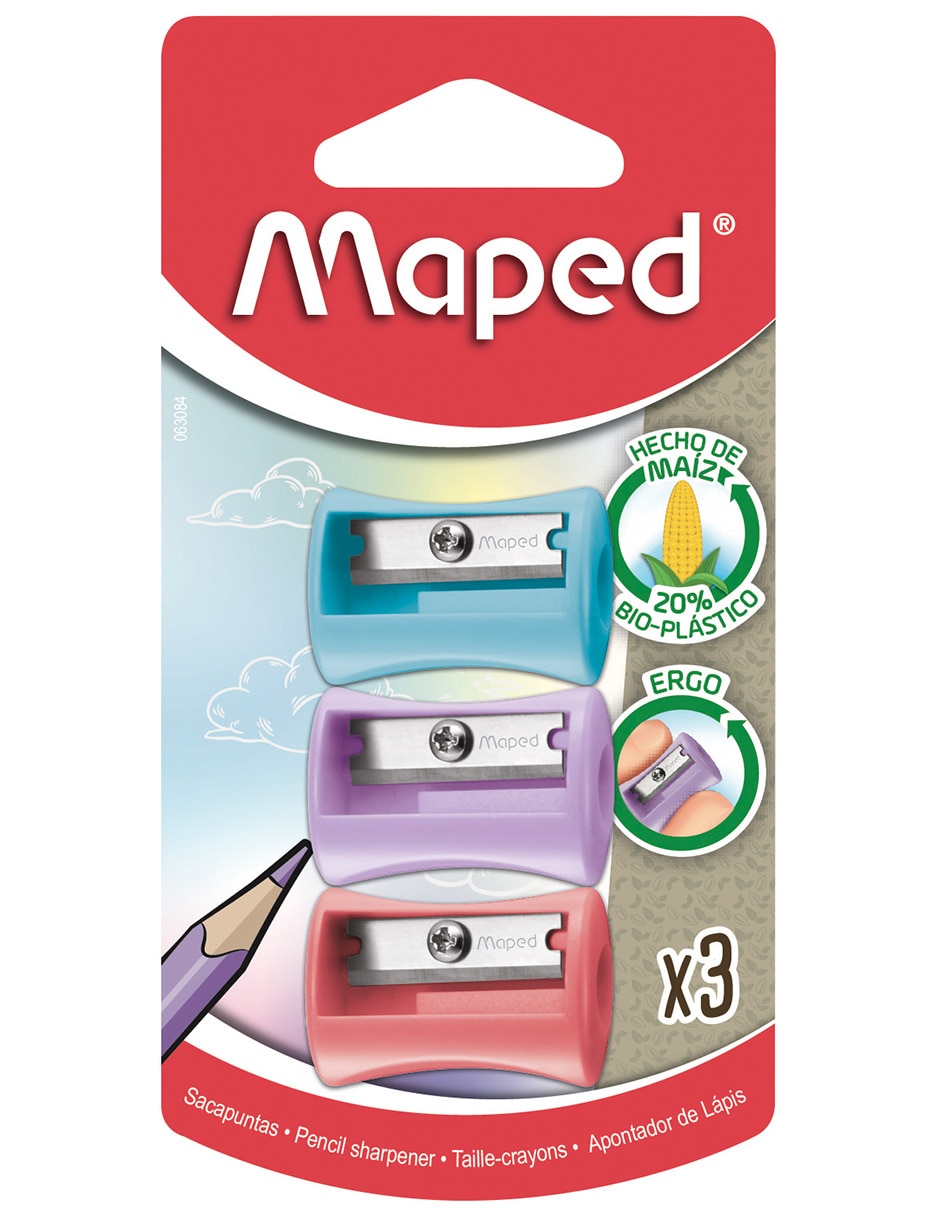 Sacapuntas manual de plástico