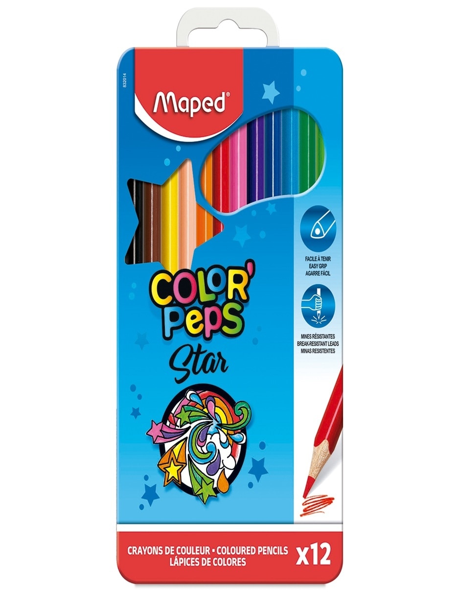 Lápices de colores Colorpeps triangular HB 12 piezas