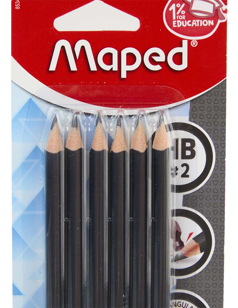Set lápiz Blackpeps triangular HB 6 piezas 2