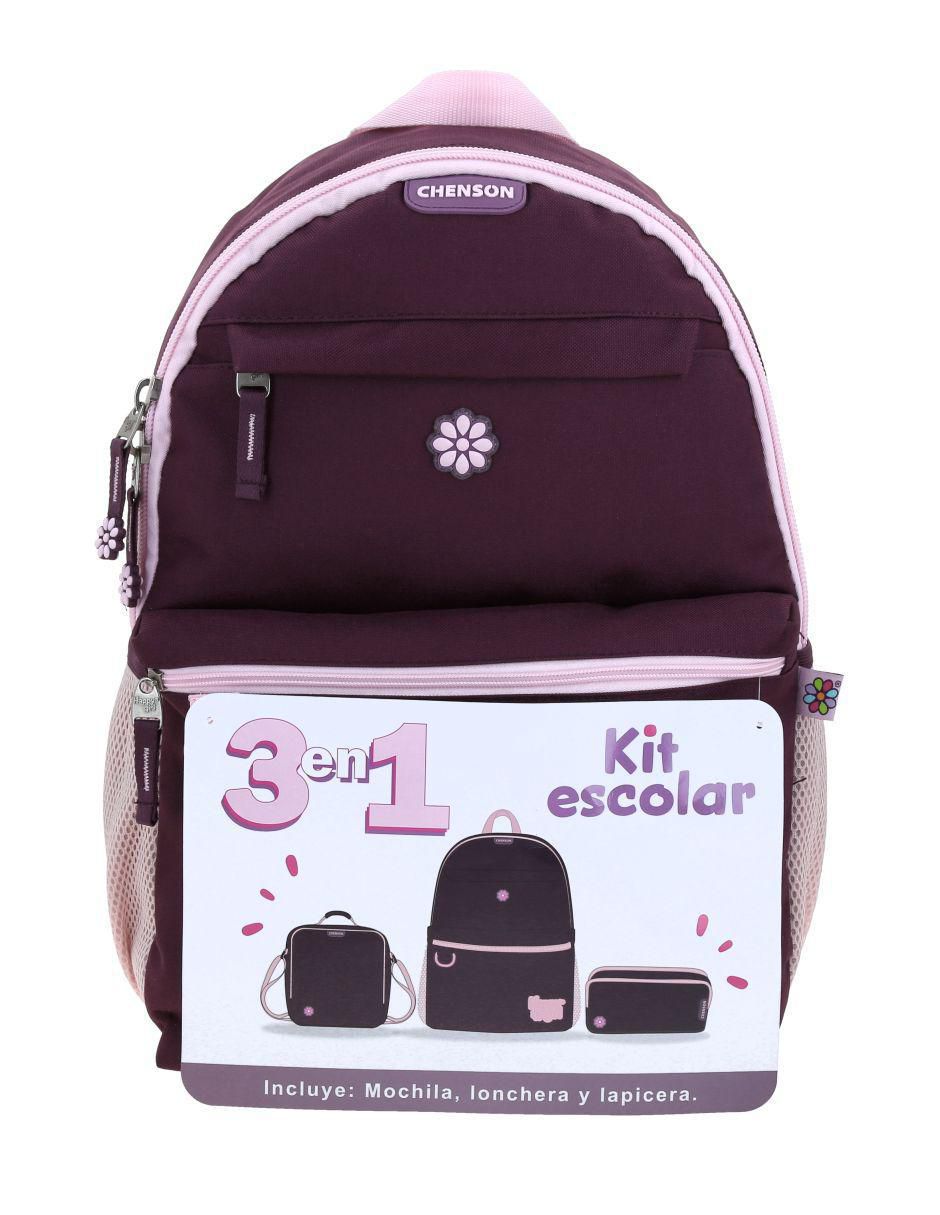 Set mochila escolar para niña
