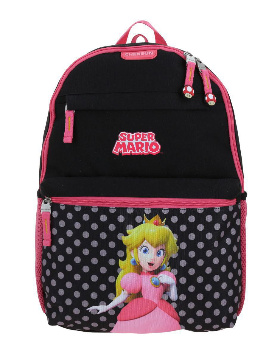 Mochila escolar Mario & Princesa Peach para niña