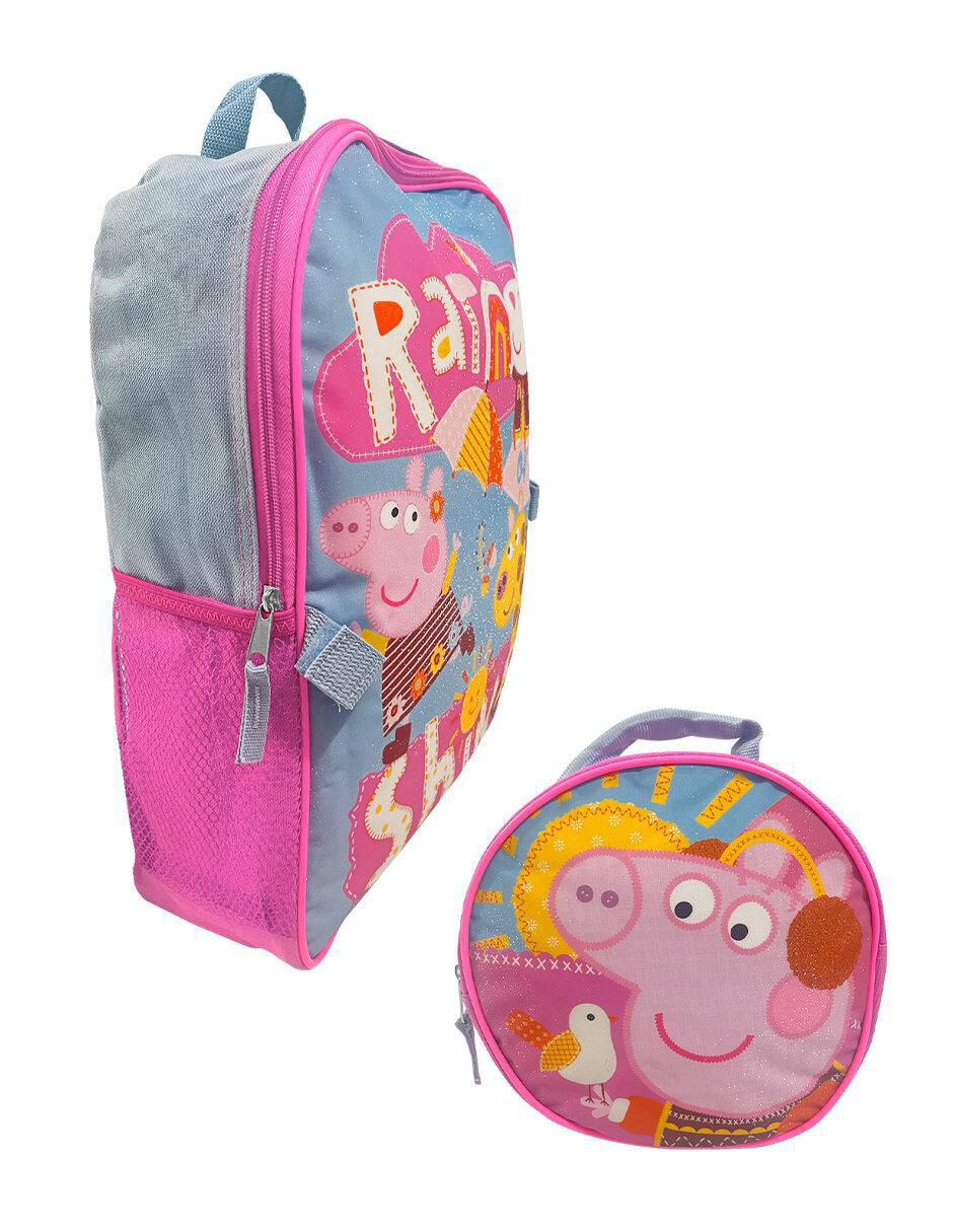 Set mochila escolar Peppa Pig para niña 2