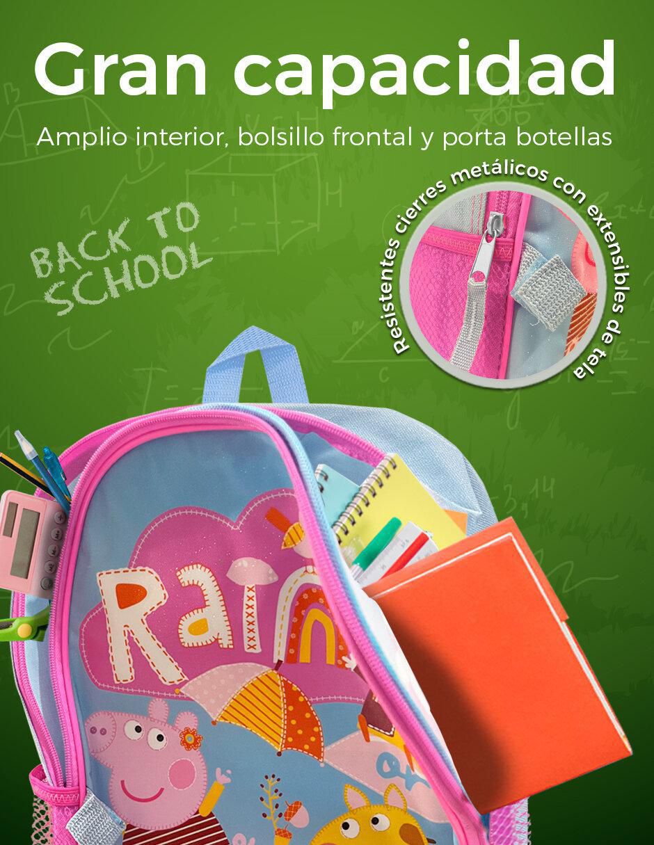 Set mochila escolar Peppa Pig para niña 3