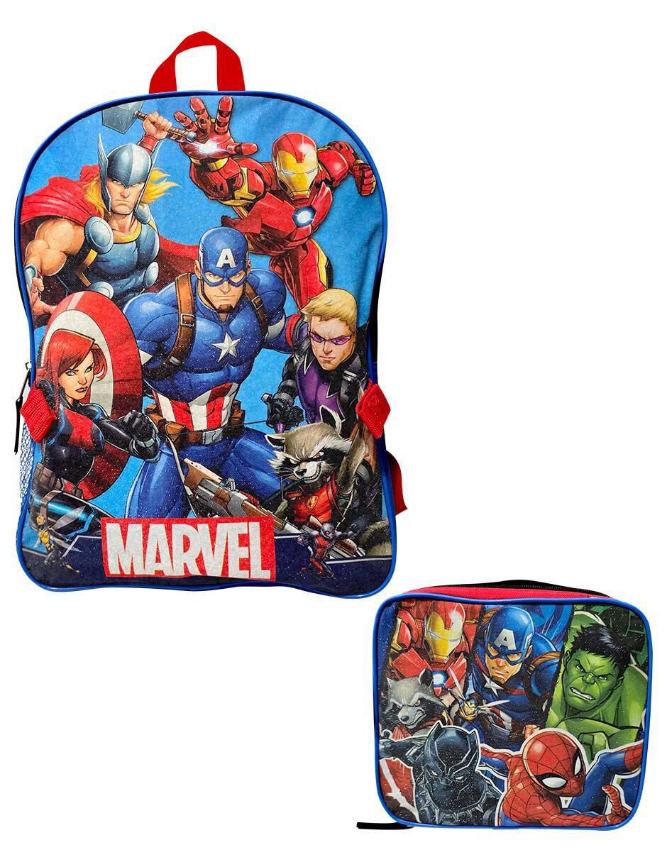 Set mochila escolar Avengers para niño