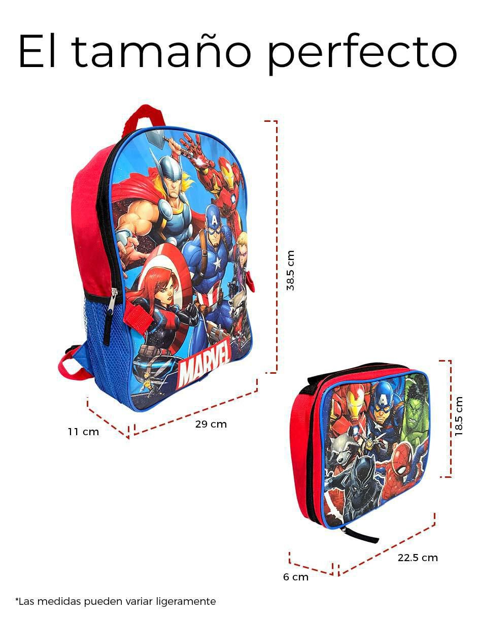 Set mochila escolar Avengers para niño 6