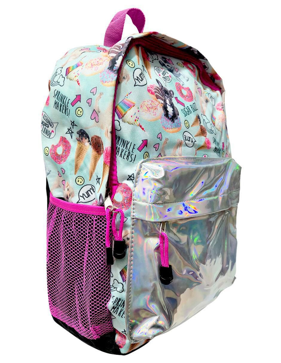 Mochila escolar Gato Unicornio para niña 2
