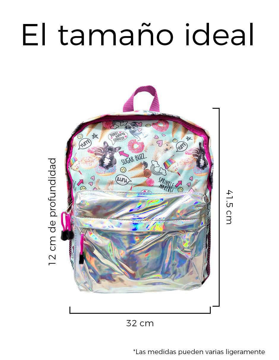 Mochila escolar Gato Unicornio para niña 6