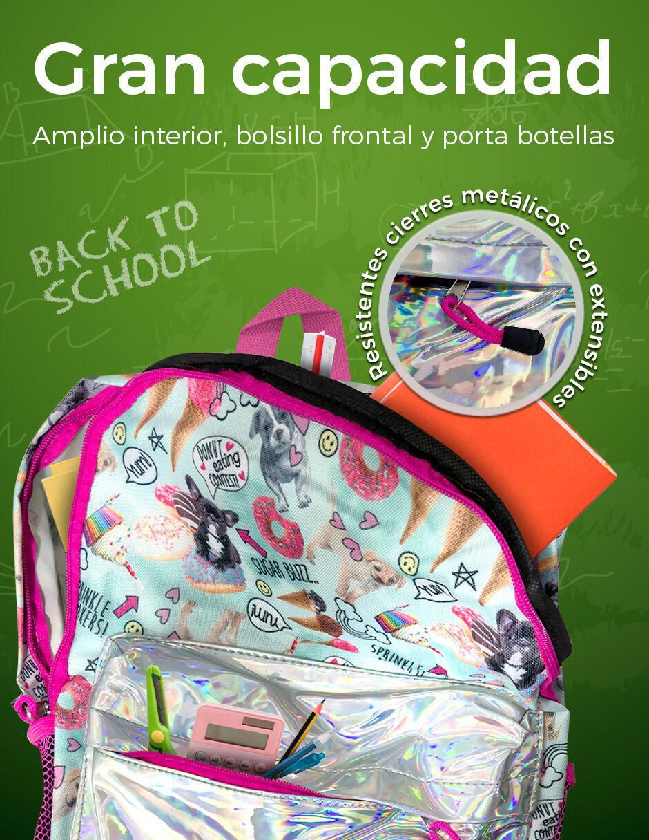 Mochila escolar Gato Unicornio para niña 3