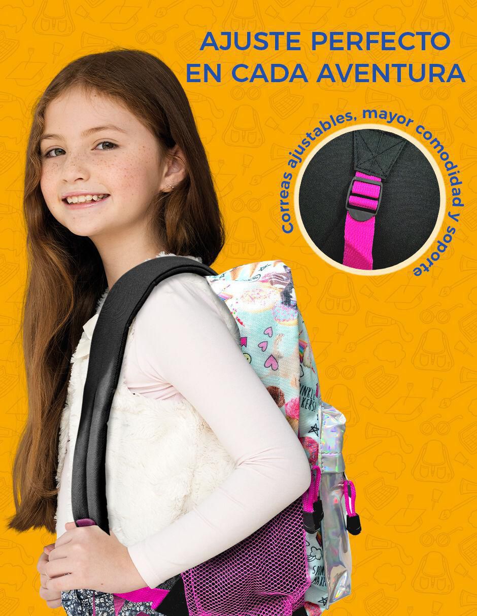 Mochila escolar Gato Unicornio para niña 4