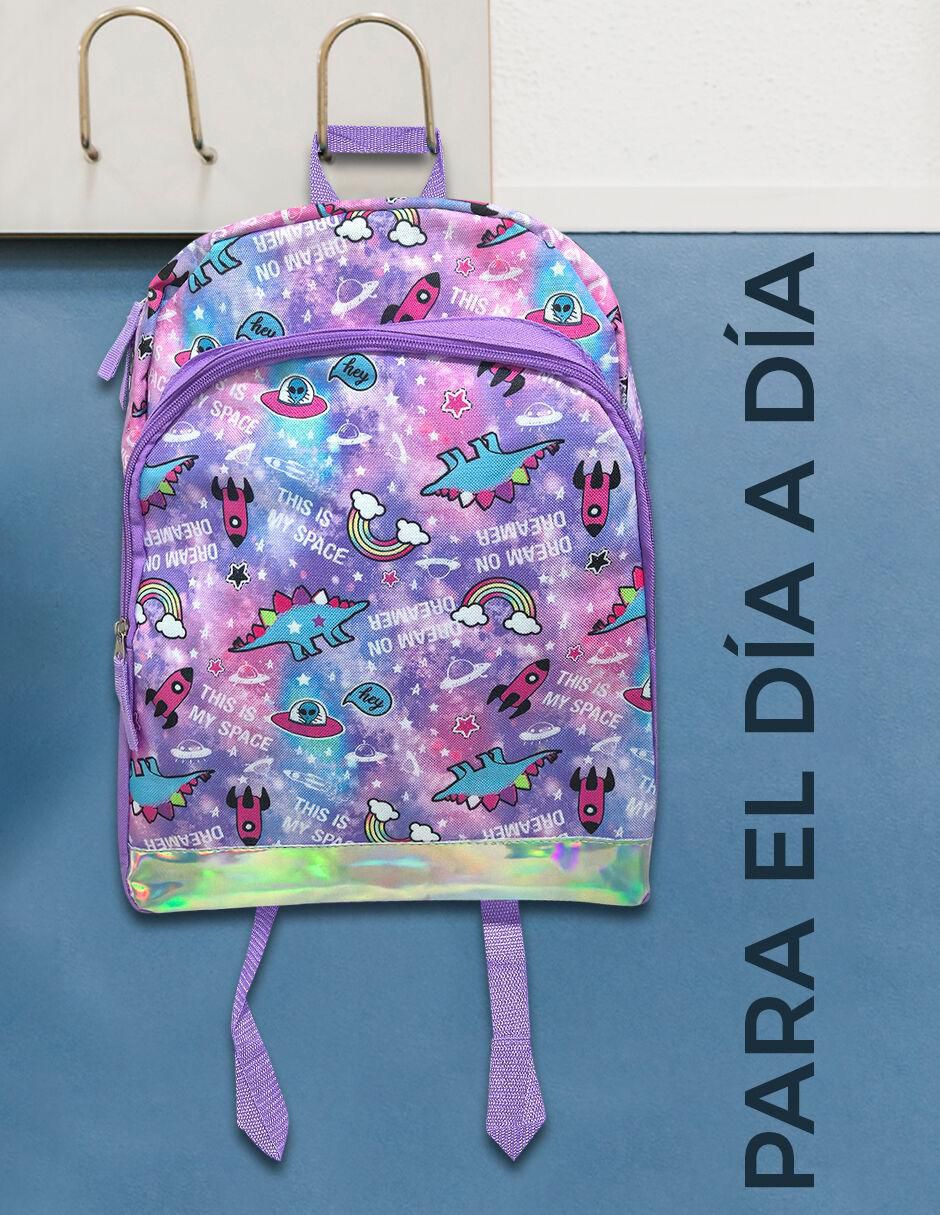 Mochila escolar Dino Crew para niña 6
