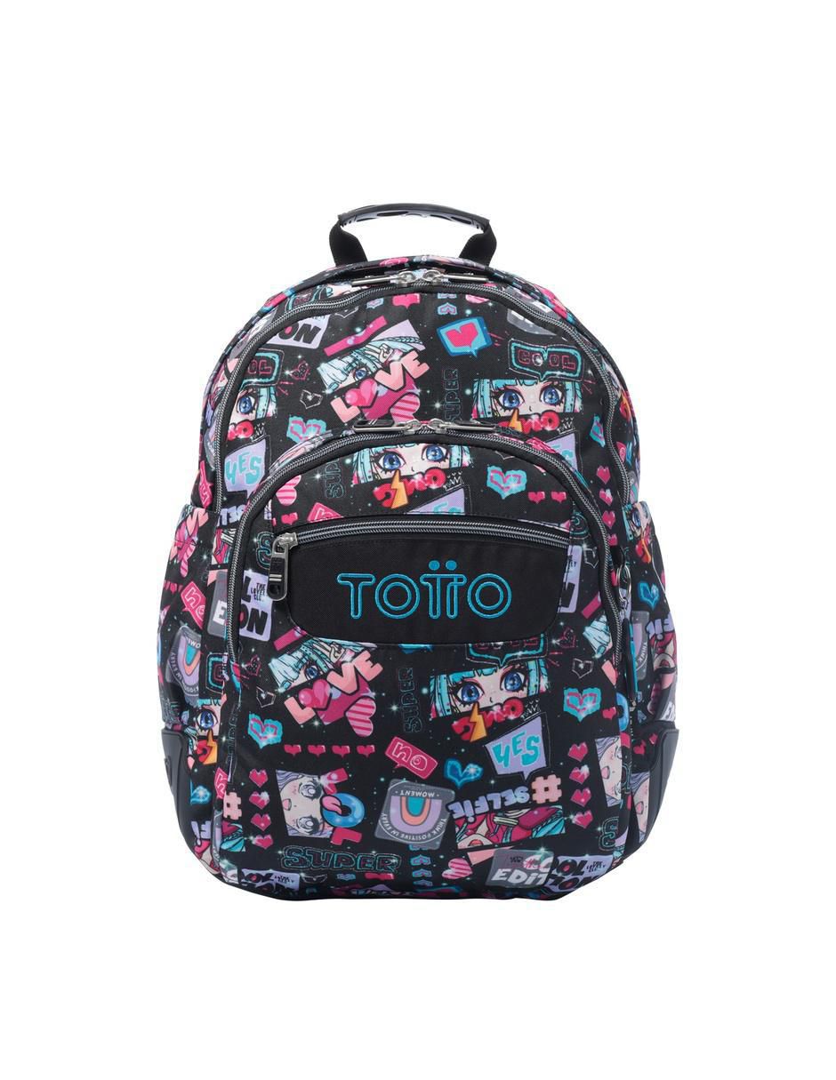 Mochila con portalaptop Acuarela para niña