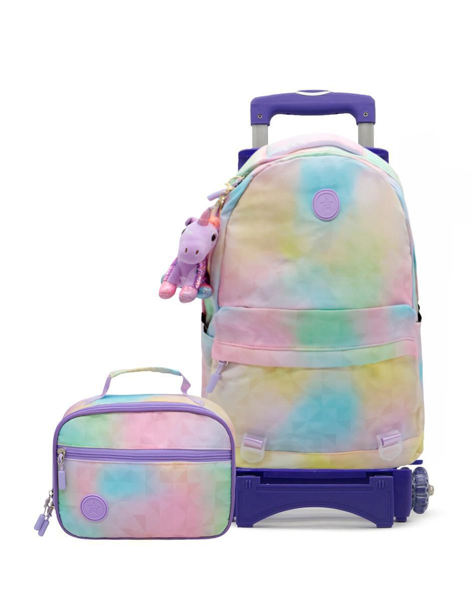 Set mochila escolar Unicornio Back to School para niña