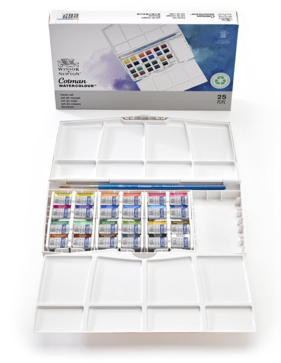 Acuarelas pastilla 24 colores 2