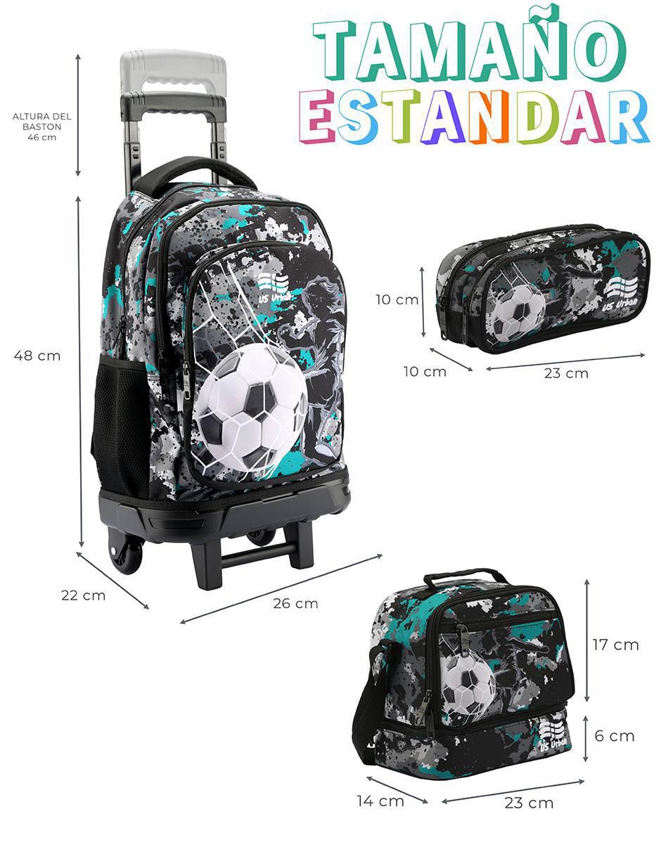 Set mochila escolar Balón de Futbol para niño 7