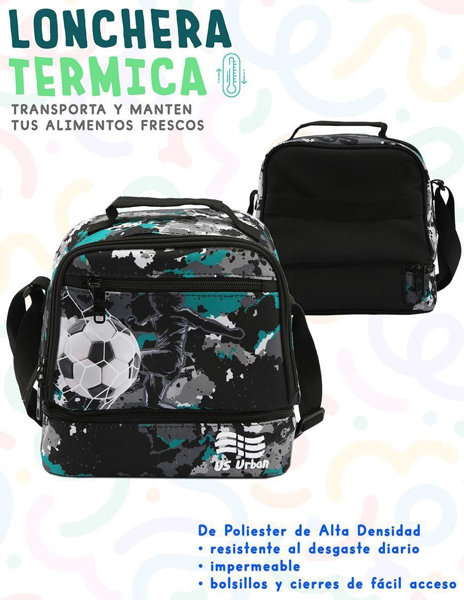 Set mochila escolar Balón de Futbol para niño 5