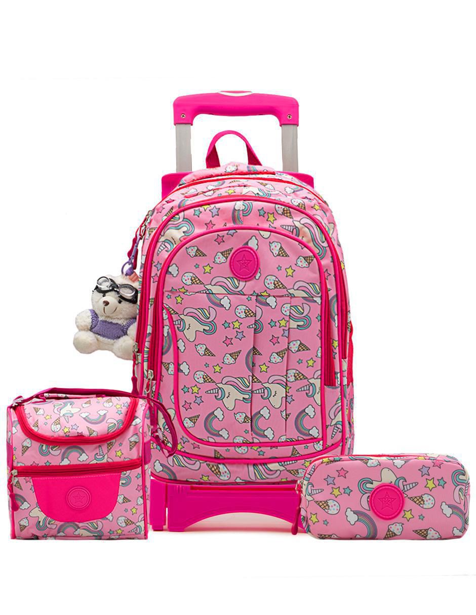 Set mochila escolar Unicornio Ninos Back to School para niña
