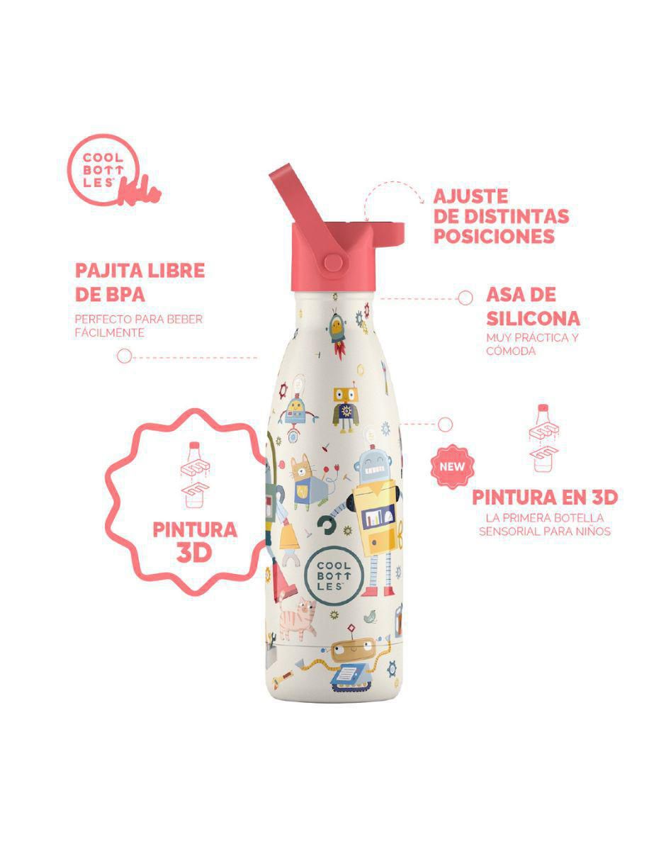 Termo de acero inoxidable Kids con tapa rosca 350 ml 3