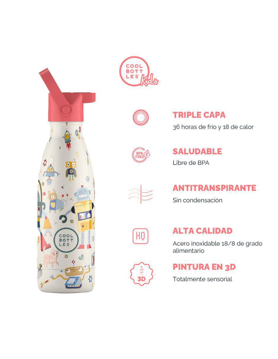 Termo de acero inoxidable Kids con tapa rosca 350 ml 4
