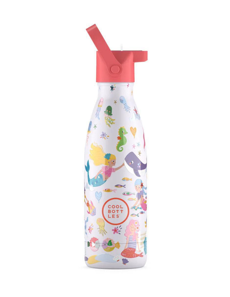 Termo de acero inoxidable Kids Dulces Sirenas con tapa rosca 350 ml