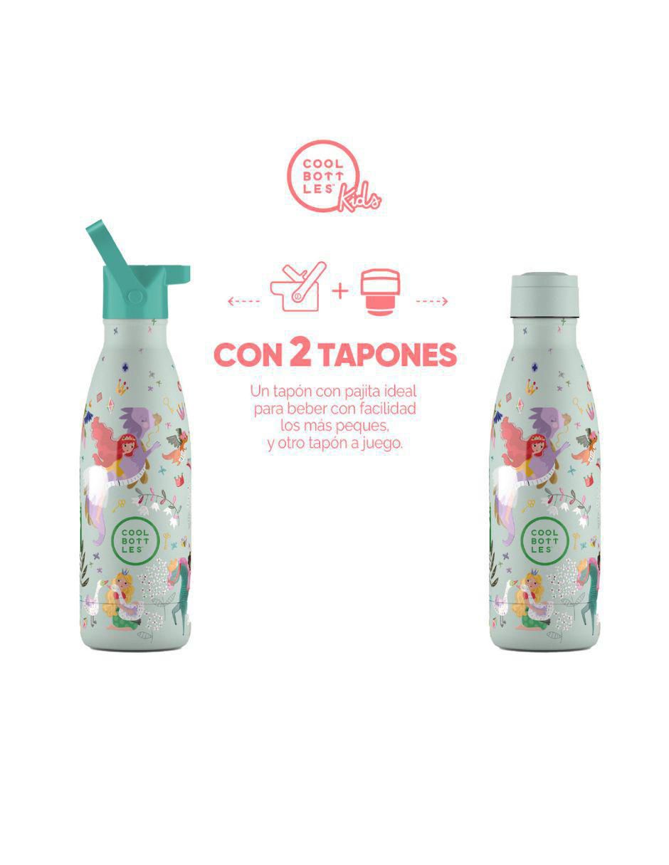 Termo de acero inoxidable Kids Reino de princesa con tapa rosca 350 ml 2