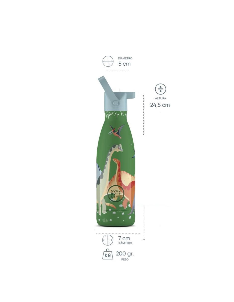 Termo de acero inoxidable Kids con tapa rosca 350 ml 6