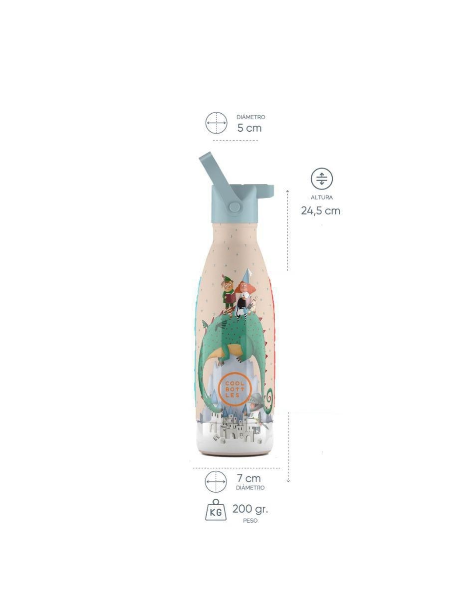 Termo de acero inoxidable Kids con tapa rosca 350 ml 5
