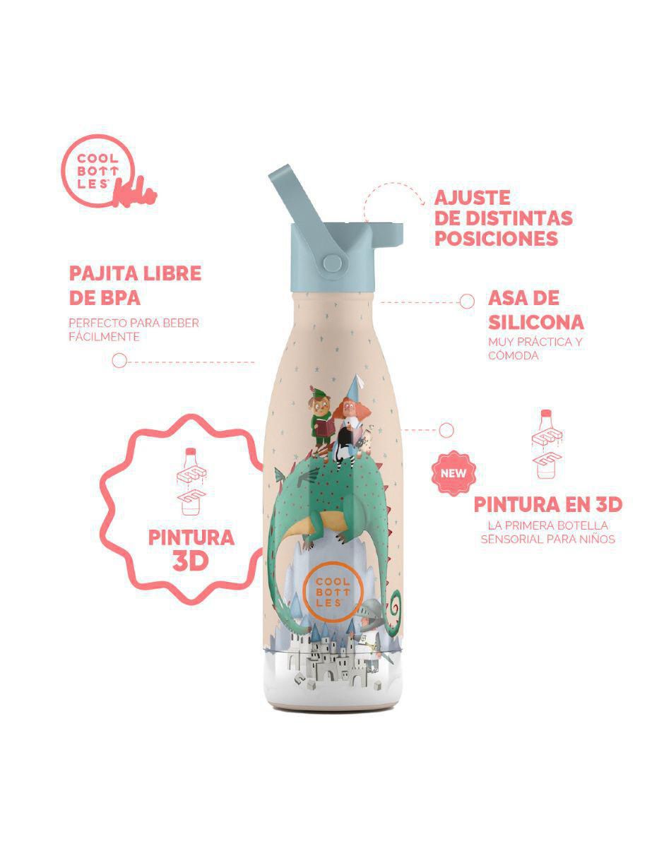 Termo de acero inoxidable Kids con tapa rosca 350 ml 3