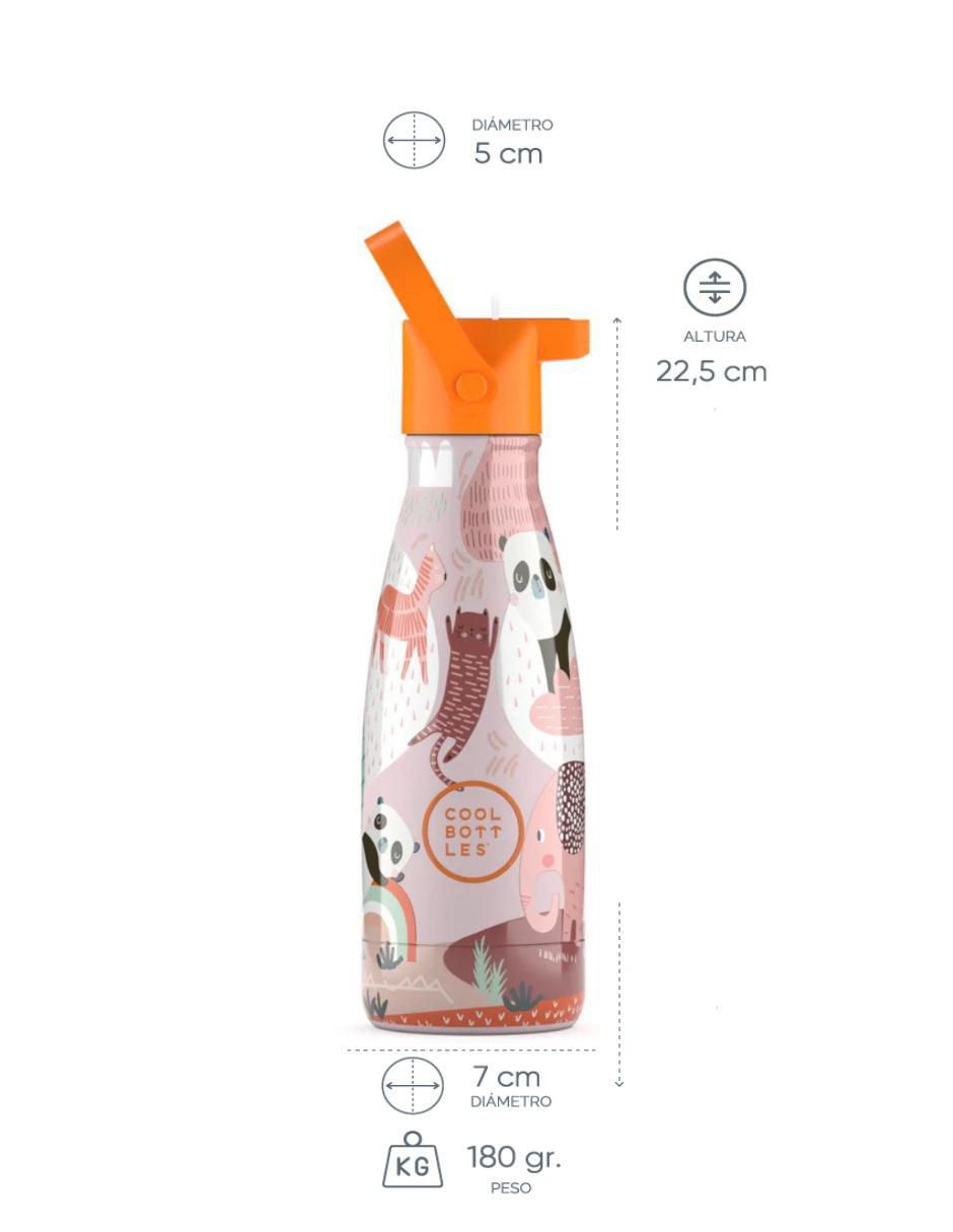 Termo de acero inoxidable Kids Panda Gang con tapa rosca 260 ml 6