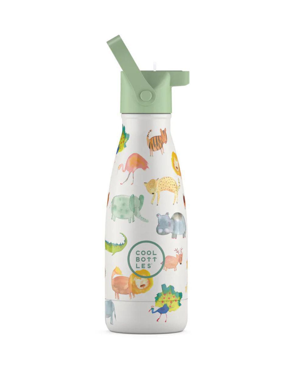 Termo de acero inoxidable Kids african safari con tapa rosca 260 ml
