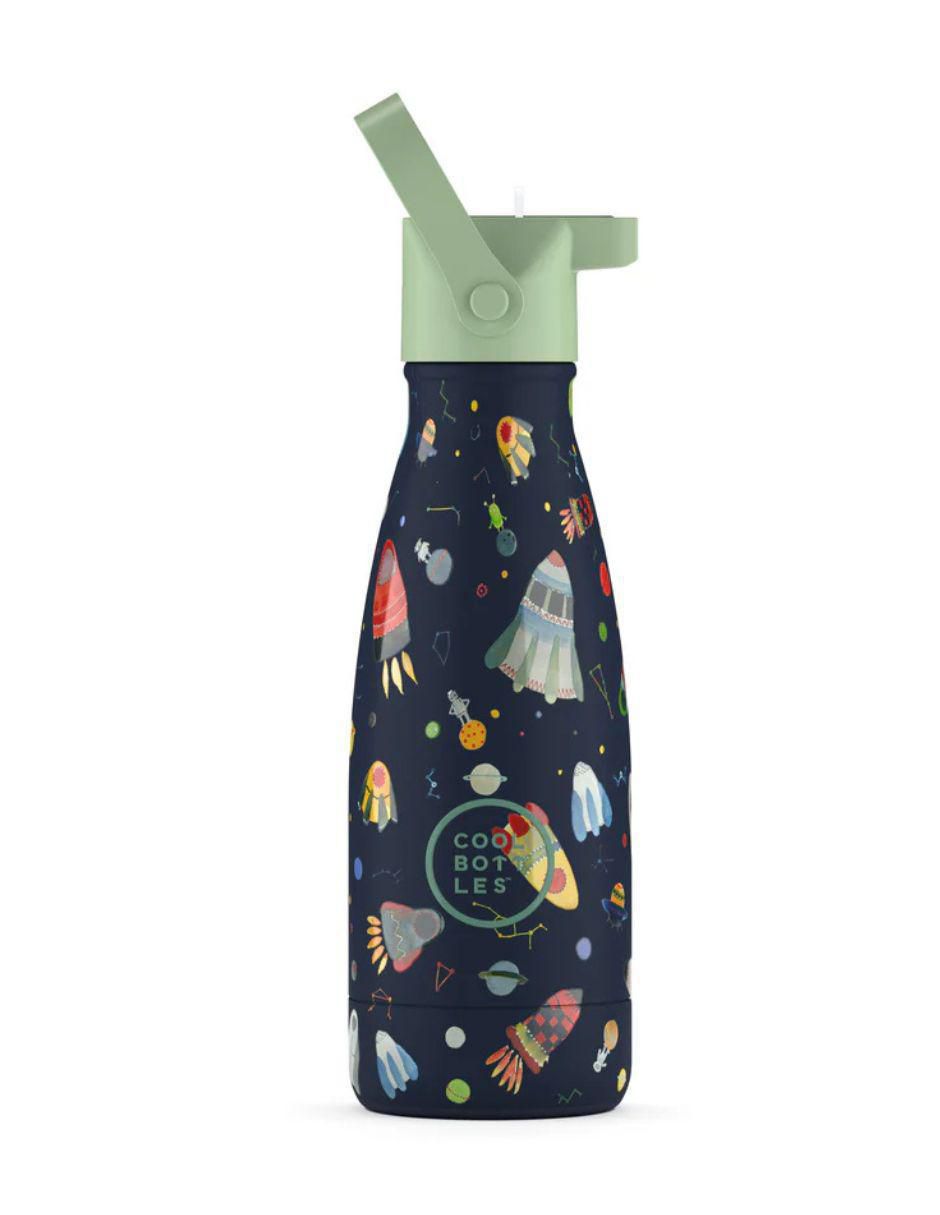 Termo de acero inoxidable Kids space rockets con tapa rosca 260 ml