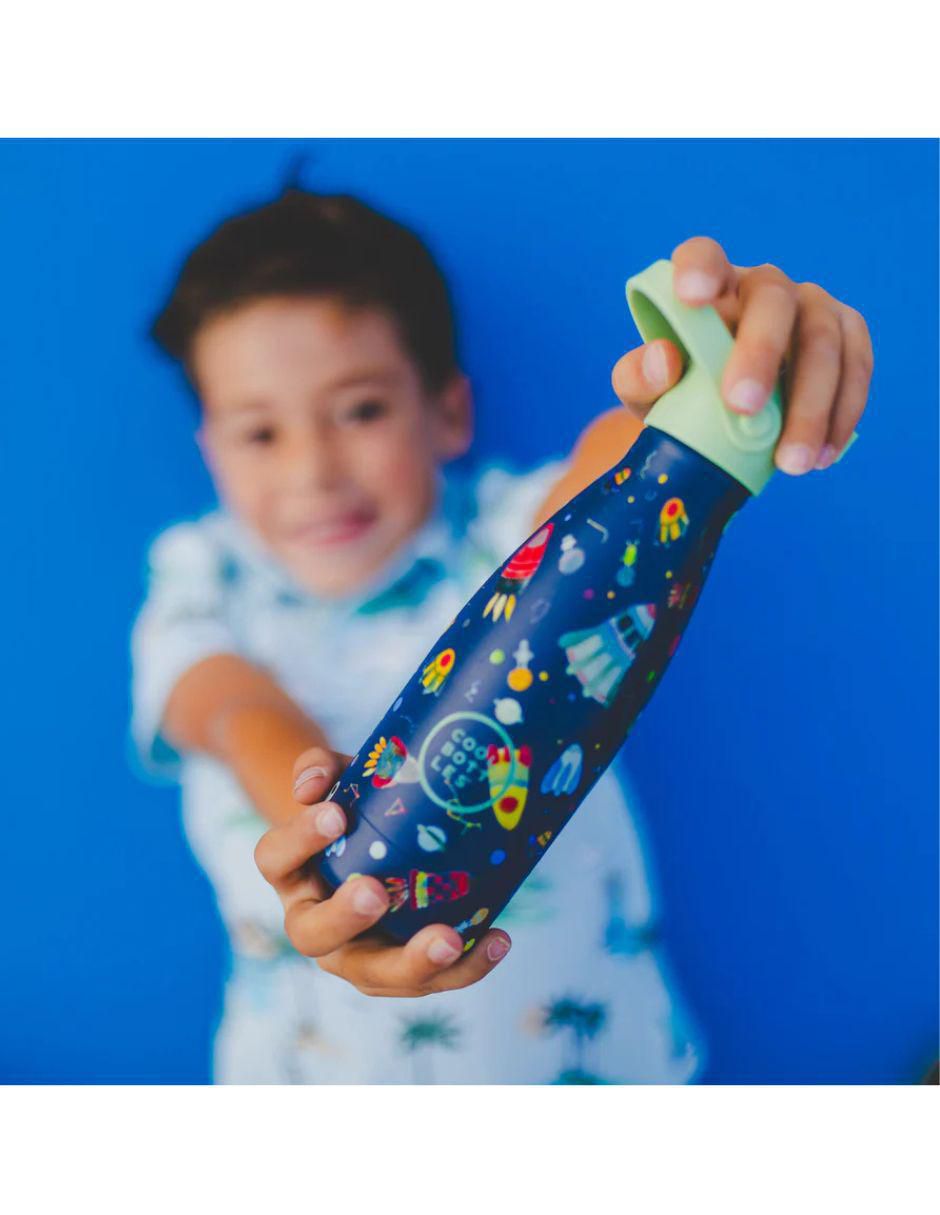 Termo de acero inoxidable Kids space rockets con tapa rosca 260 ml 5