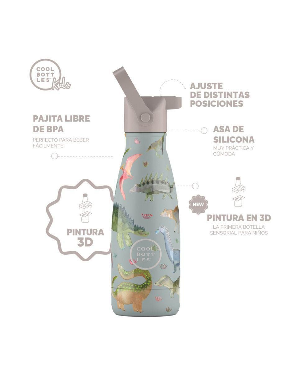 Termo de acero inoxidable Kids dinos planet con tapa rosca 260 ml 3