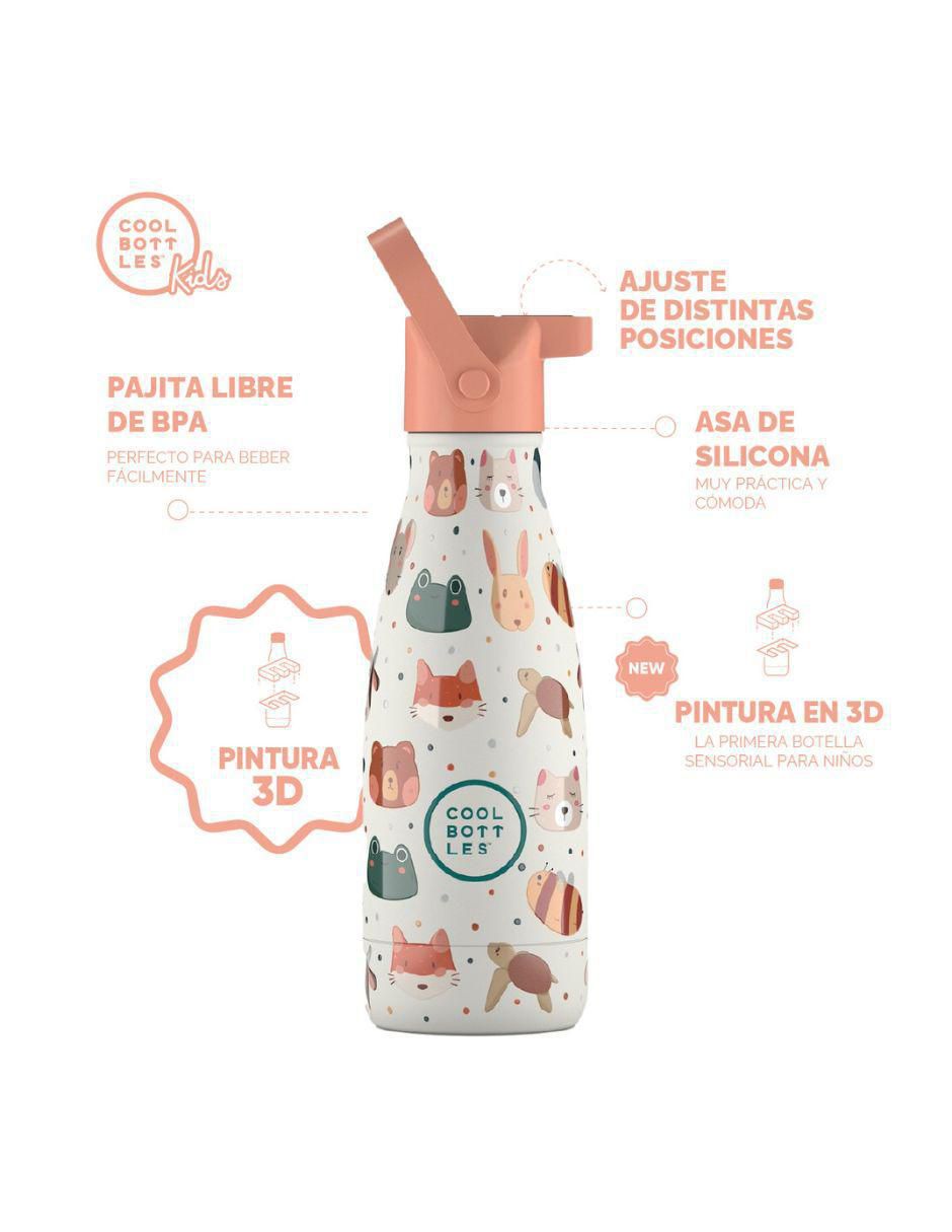 Termo de acero inoxidable Kids pet lover con tapa rosca 260 ml 3