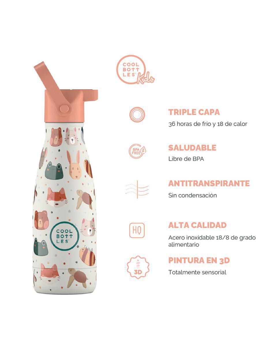 Termo de acero inoxidable Kids pet lover con tapa rosca 260 ml 4