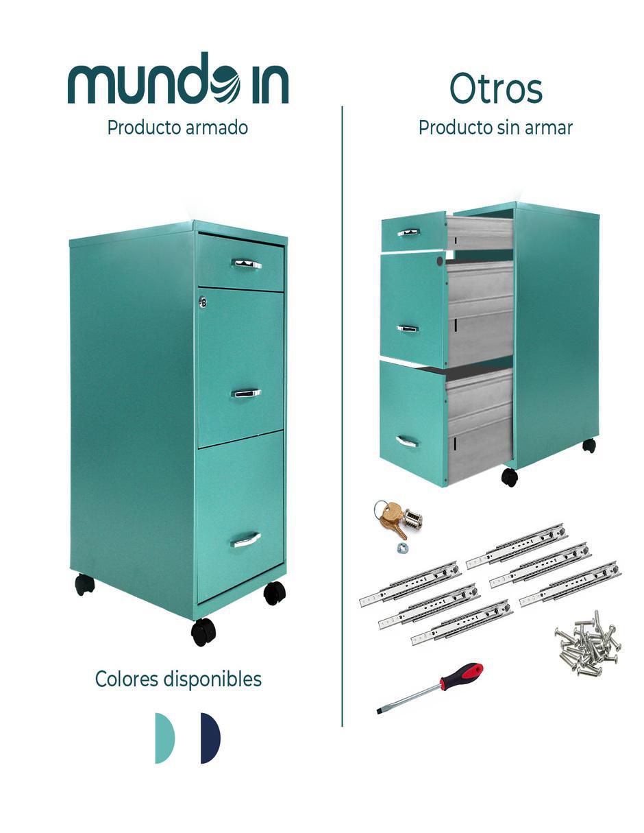 Archivero de metalico ped 2+1 24421 5