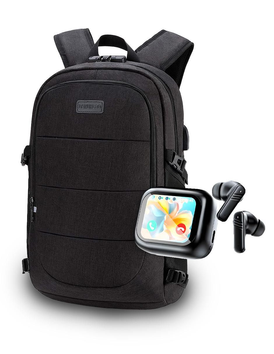 Set mochila antirrobo impermeable para hombre 2