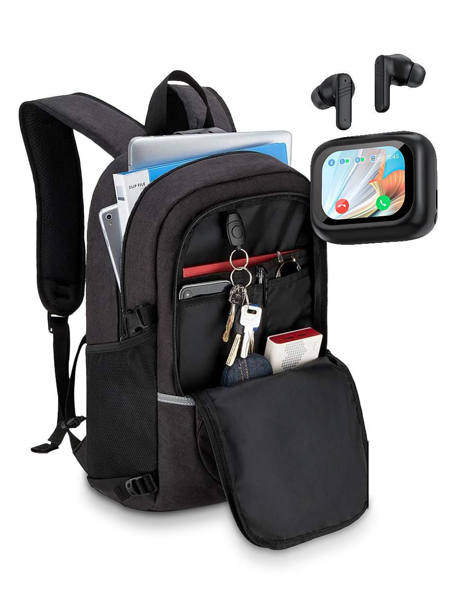 Set mochila antirrobo impermeable para hombre 5