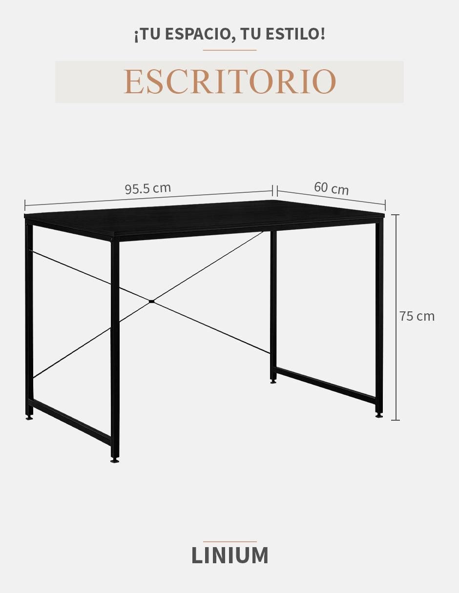 Escritorio sí sin familia linium "de" mdf