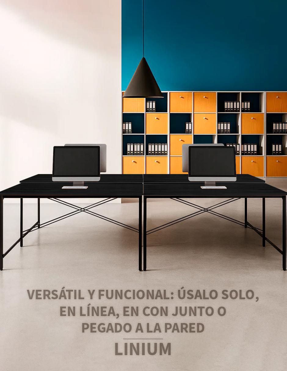 Escritorio sí sin familia linium "de" mdf