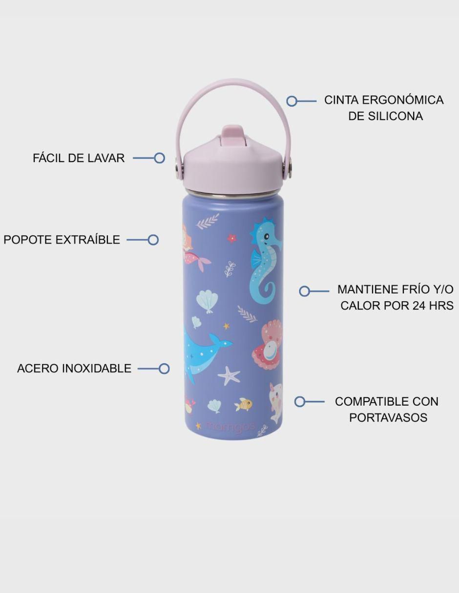 Termo de acero inoxidable con tapa rosca 530 ml 3