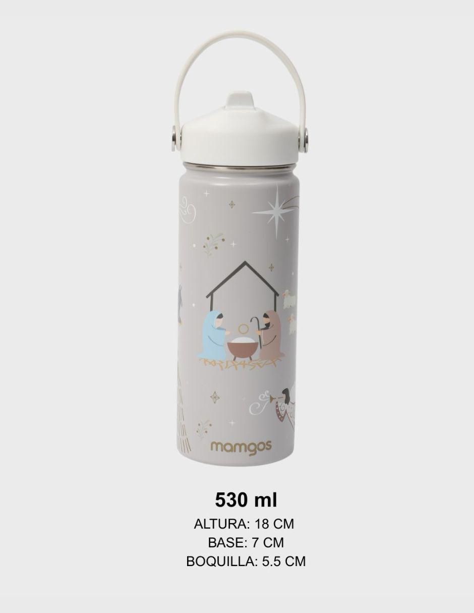 Termo navideño de acero inoxidable con tapa rosca 530 ml 2