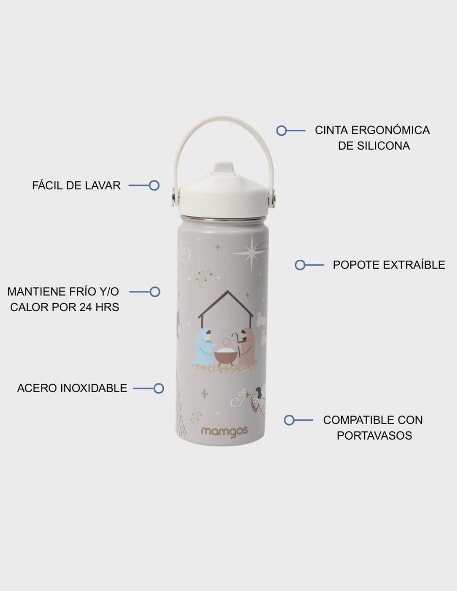 Termo navideño de acero inoxidable con tapa rosca 530 ml 3