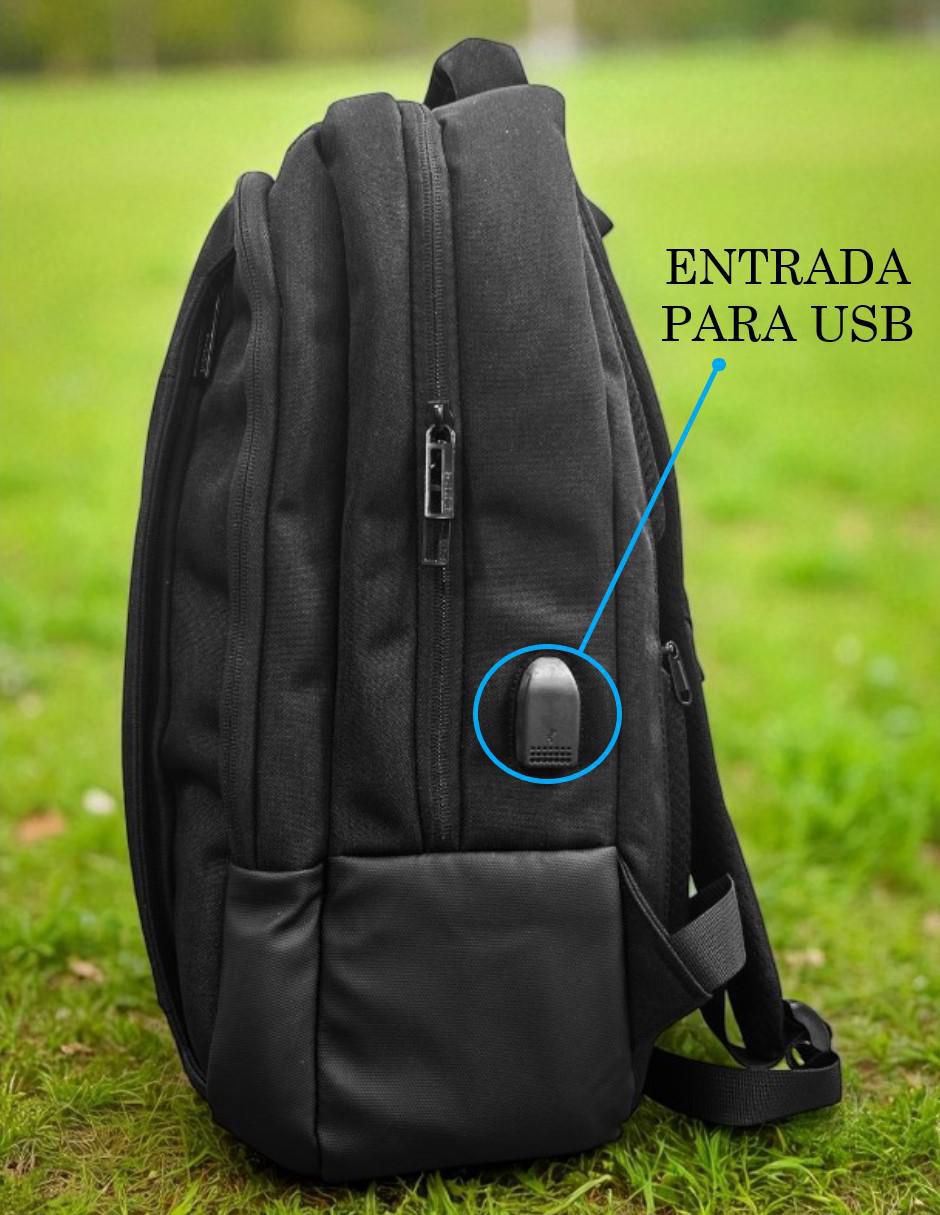 Mochila con portalaptop solo escolar unisex 5