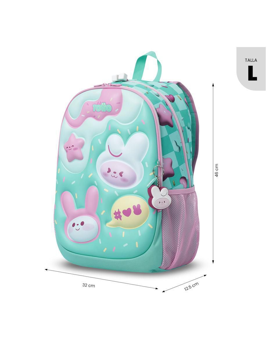 Mochila escolar Bunny Pump para niña 6