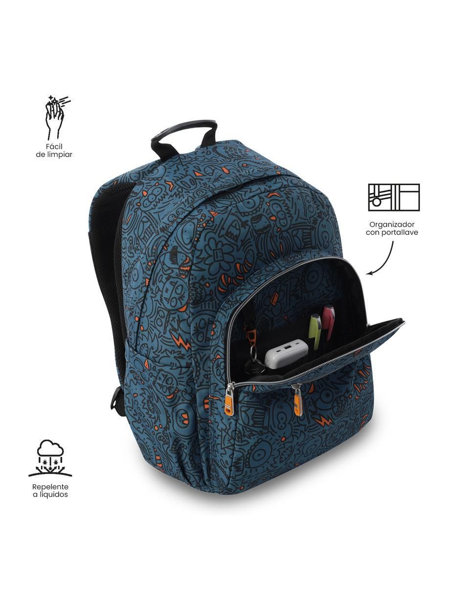 Mochila escolar acuarela impermeable para niño 5