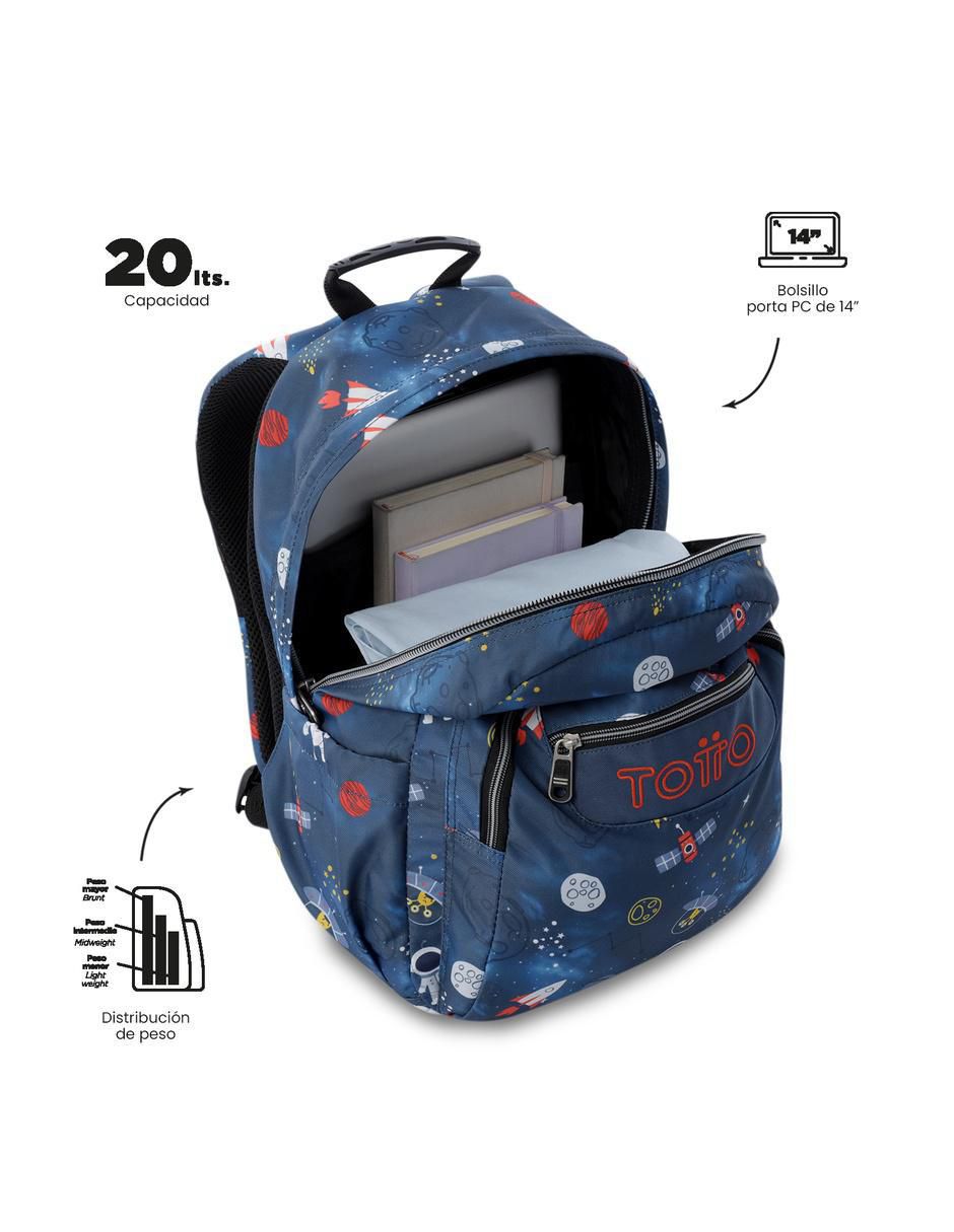 Mochila escolar astronauta acuarela impermeable para niño 4