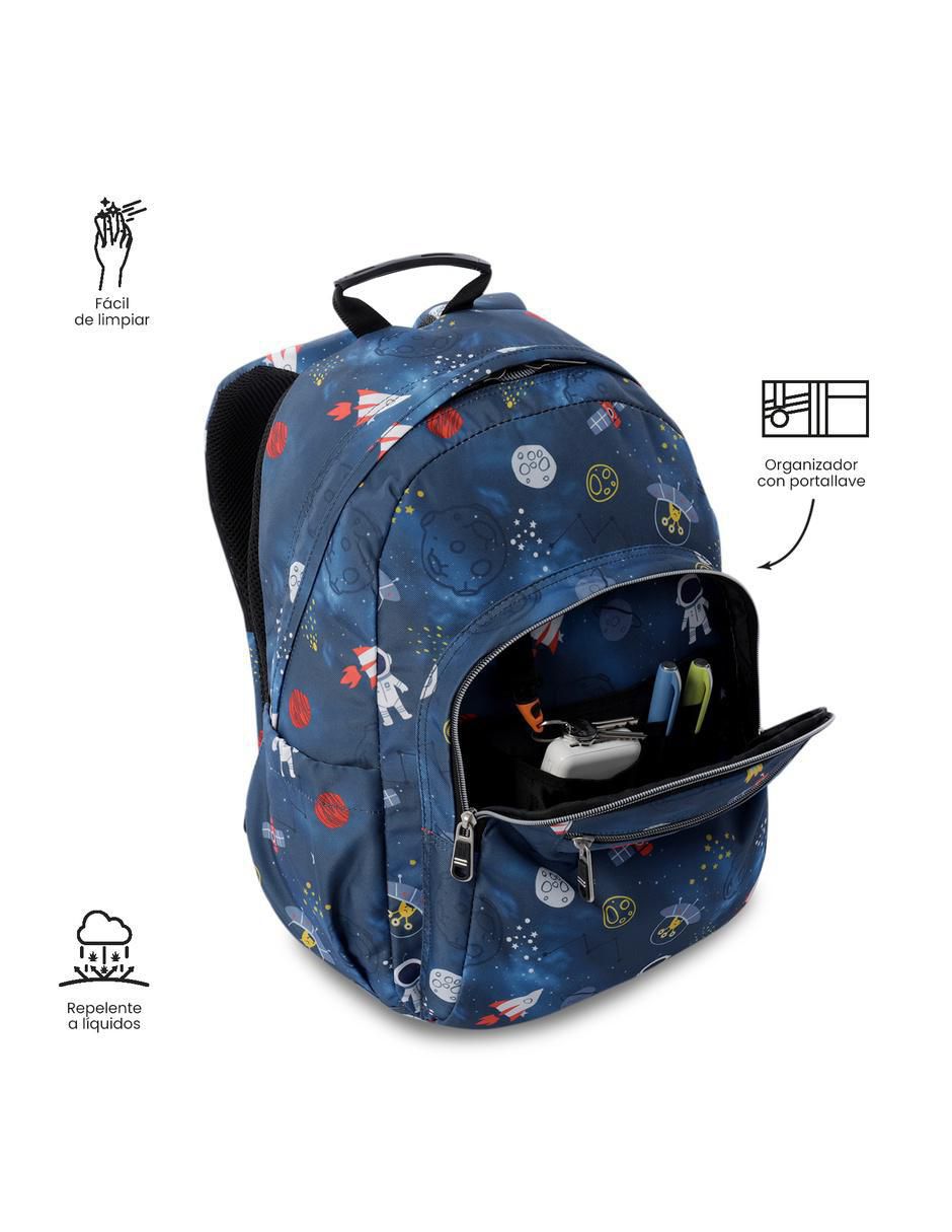 Mochila escolar astronauta acuarela impermeable para niño 5