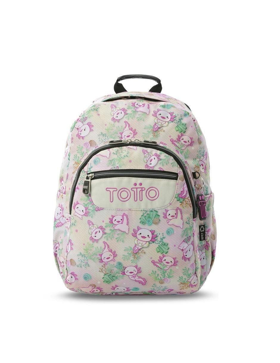Mochila escolar ajolote acuarela impermeable para niña Mochila escolar ajolote acuarela impermeable para niña