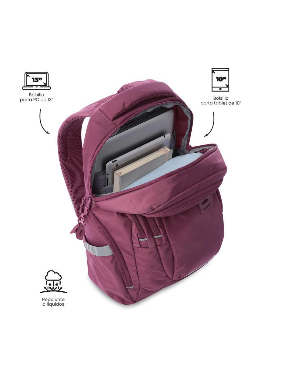 Mochila con portalaptop eufrates impermeable para mujer 4