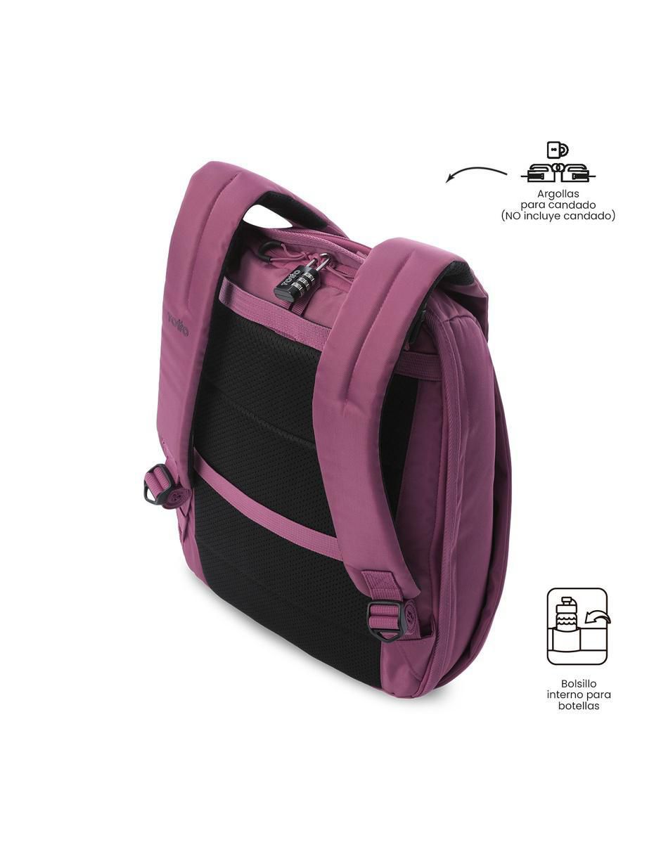 Mochila con portalaptop twill para mujer 5